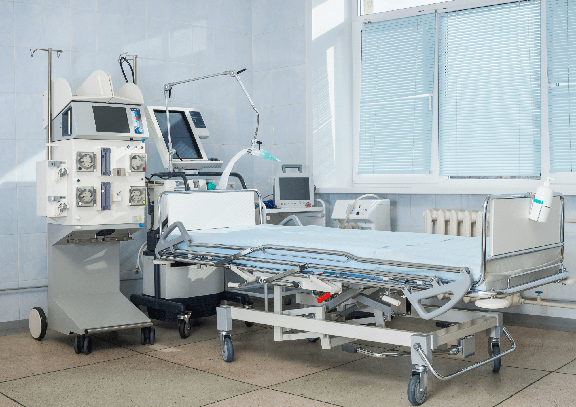  various types of hospital beds with unique features and adjustments